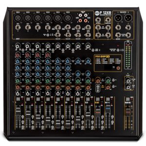 RCF F 12XR 12‑Channel Mixing Console with Multi‑FX & Recording EU – Black
