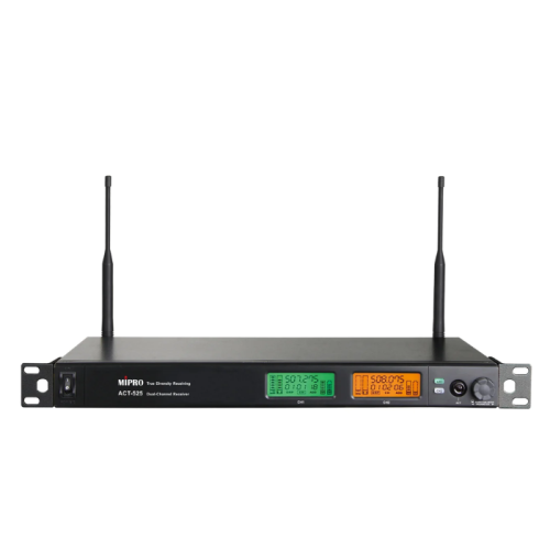جهاز استقبال MIPRO ACT-525 ثنائي القنوات (UHF) تناظري - أسود