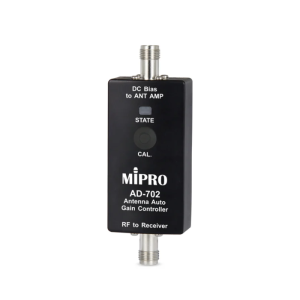 MIPRO AD-702 هوائي أحادي القناة واسع النطاق (UHF) مع وحدة تحكم تلقائية في الكسب - أسود