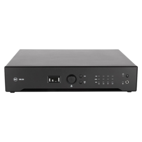 مضخم صوت RCF DMA 504 بقوة 2000 واط، رباعي القنوات، بتقنية المصفوفة، متوفر في الاتحاد الأوروبي - أسود مضخم صوت RCF DMA 504 بقوة 2000 واط، رباعي القنوات، بتقنية المصفوفة، متوفر في الاتحاد الأوروبي - أسود