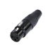 موصل كابل XLR أنثى ثلاثي الأقطاب من REAN طراز RC3F - أسود
