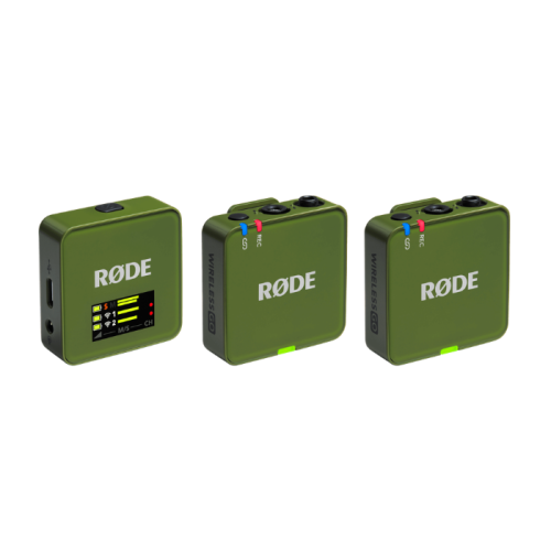 Rode Wireless GO (Gen 3) Compact Wireless Microphone System - Moss Rode Wireless GO (Gen 3) Compact Wireless Microphone System - Moss