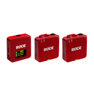 نظام ميكروفون لاسلكي مدمج Rode Wireless GO (الجيل الثالث) - أحمر