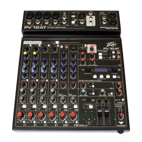 Peavey PV 10 AT-10 Channel Mixer With Auto Tune , Bluetooth And USB-03612652 Peavey PV 10 AT-10 Channel Mixer With Auto Tune , Bluetooth And USB-03612652